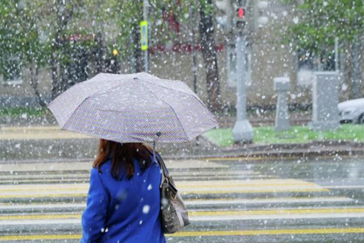 Bazar g&uuml;n&uuml; Bakıya sulu qar, rayonlara qar yağacaq