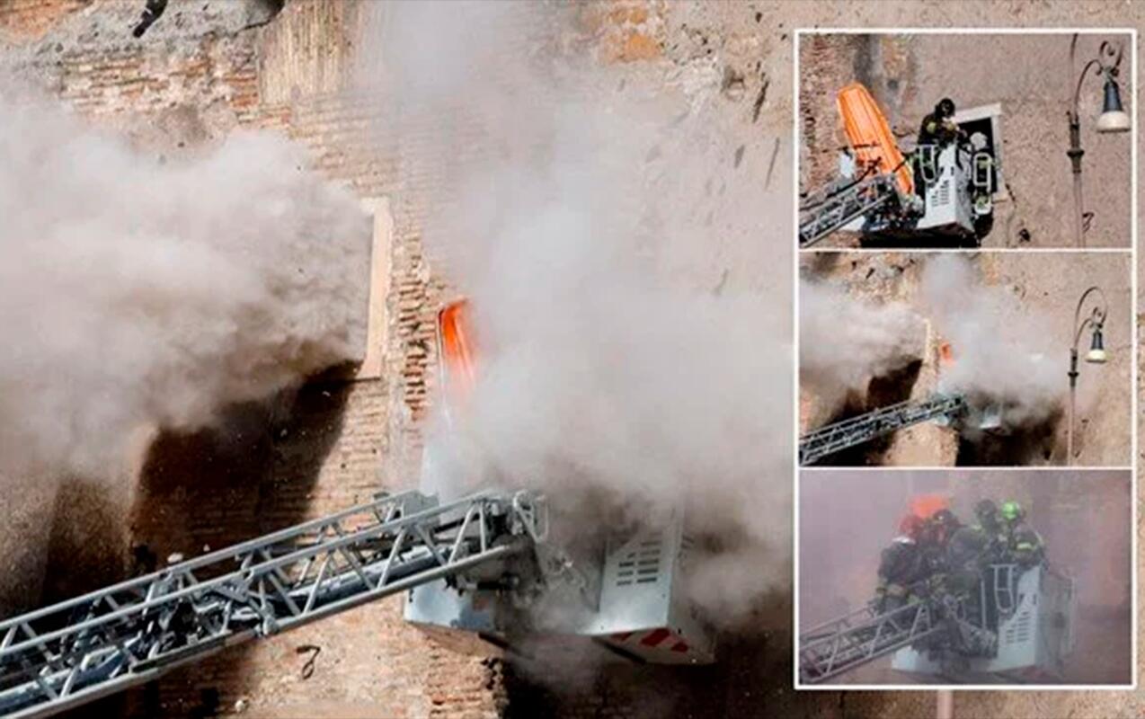 Romada tarixi qüllə çökdü  4 yaralı var 