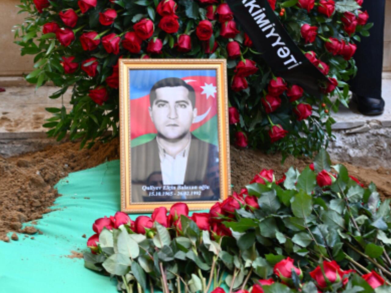 İtkin şəhidi Elçin Quliyev dəfn olunub