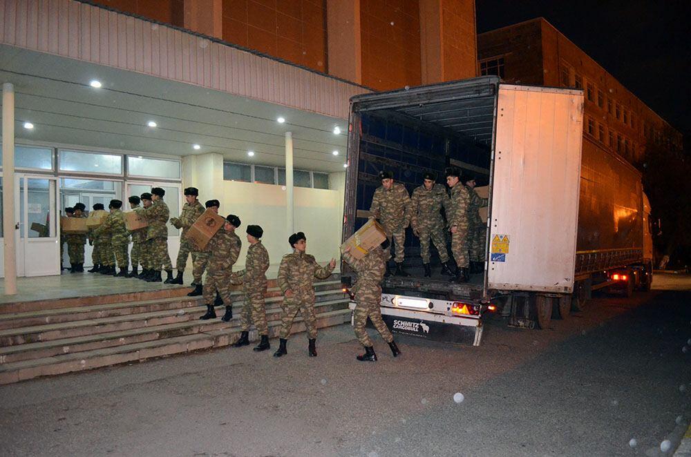 Daha bir yardım Türkiyəyə göndərildi  FOTO