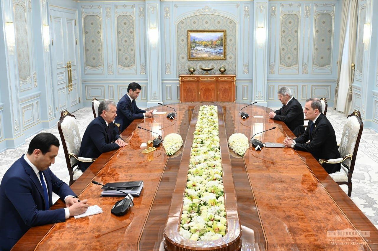Ceyhun Bayramov Özbəkistan Prezidenti ilə görüşdü  FOTO