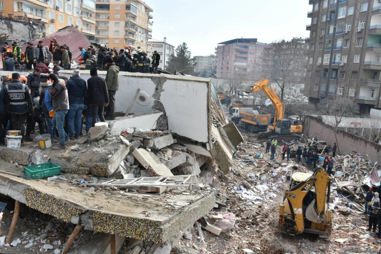 Türkiyədə zəlzələdə dağılan binalarla bağlı