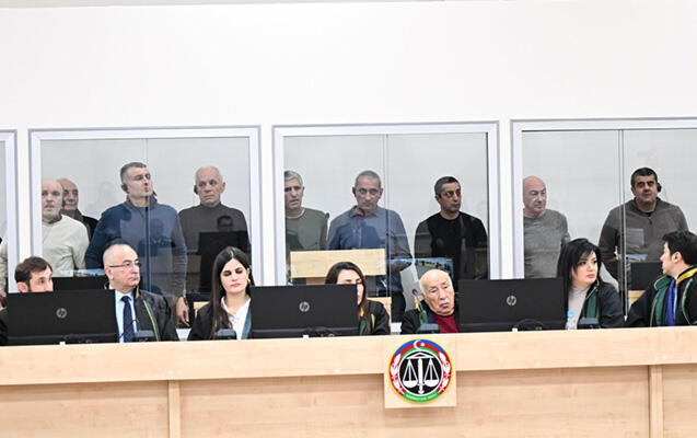 Beynəlxalq insan hüquqları müdafiəsi təşkilatının Ermənistan ordusunun cinayətləri ilə bağlı hesabatı məhkəmədə nümayiş olunub