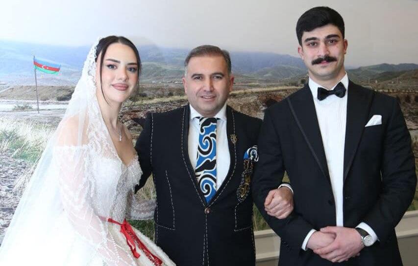 Şəhid polkovnik İlqar Mirzəyevin oğlunun toyudur 