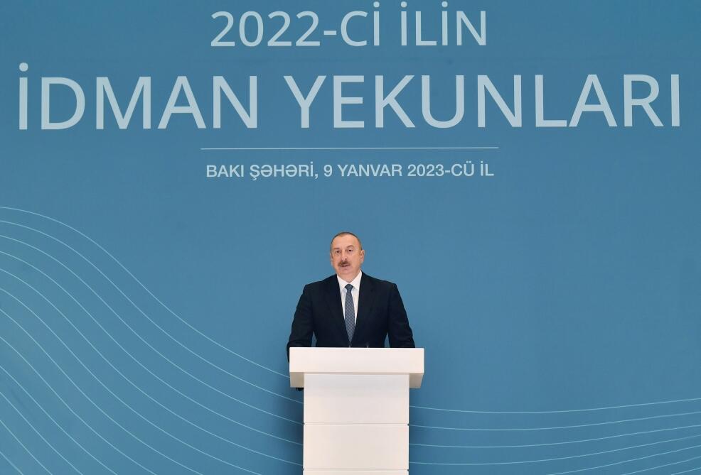 Prezident: Hər il olduğu kimi, keçən il də Azərbaycan idmanı üçün uğurlu il olub 