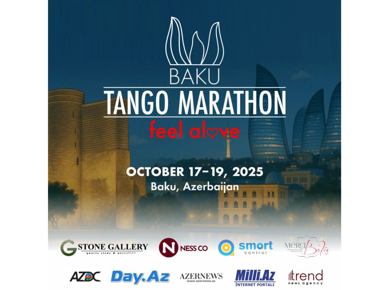 Bakıda ilk beynəlxalq Baku Tango Marathon keçiriləcək  üç günlük Argentina tangosu bayramı