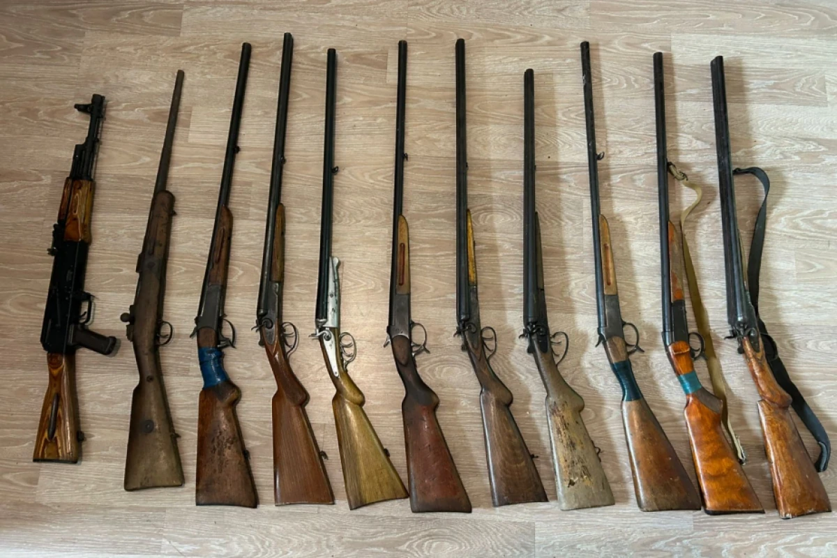 M&uuml;xtəlif ərazilərdə qanunsuz silahsursat aşkar edildi