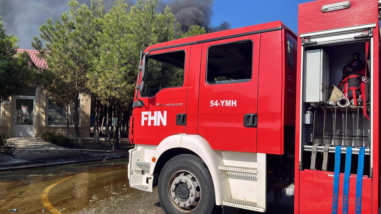 Azərbaycanda hotel yandı  FOTO