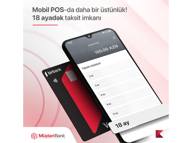 Kapital Bankın MobilPOS xidmətinə yeni taksit funksiyası əlavə olundu