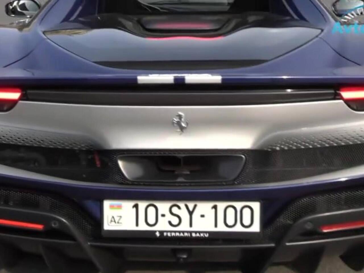 "Ferrari" ilə reyddə saxlanıldı, 50 manat cərimə yazıldı  10SY100ün sürücüsü kimdir?  VİDEO