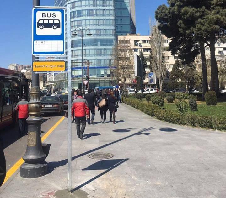 "Şamaxinka"da avtobus dayanacağı problemi nə vaxt həll olunacaq?  AYNAdan AÇIQLAMA