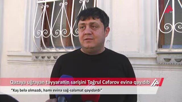 Aktau faciəsində xilas olan Toğrul Cəfərov: "Pilot bizi suya eniş üçün hazırladı"