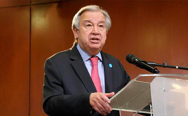 BMTnin Baş katibi Kiyevdə Azərbaycan səfirliyinə raket zərbəsini pisləyib