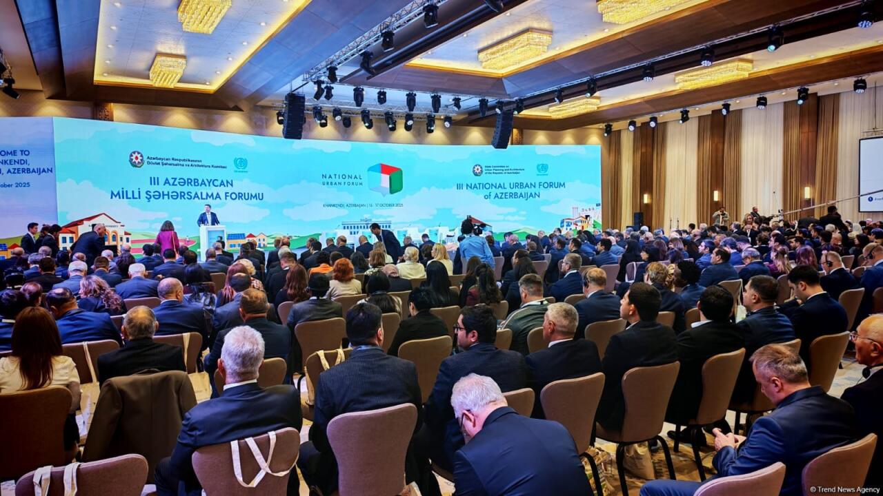 Xankəndi şəhərində III Milli Şəhərsalma Forumu öz işinə başlayıb  FOTO