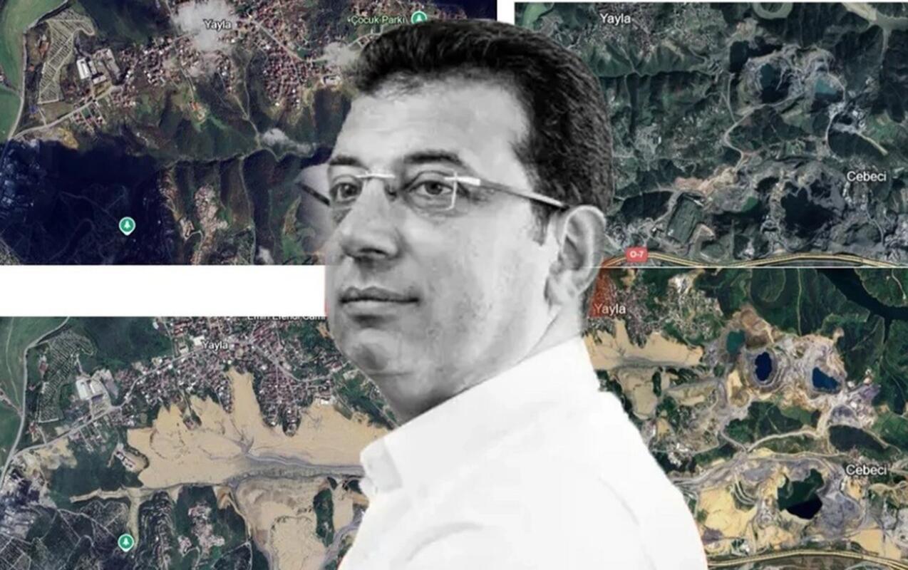 İmamoğlunun qanunsuz əməllərinin peyk görüntüləri yayıldı 