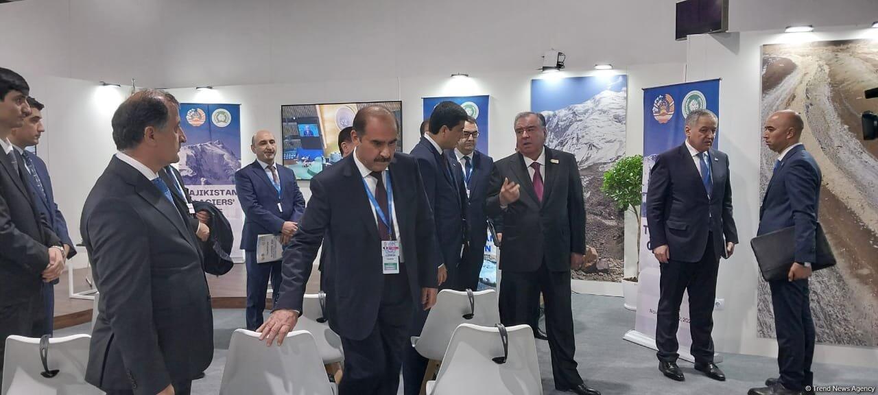 Emoməli Rəhmon COP29da Tacikistan pavilyonunun rəsmi açılışında iştirak edib  FOTO