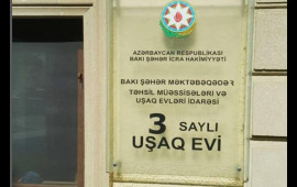 Bakıda xəstəlik yayılan uşaq evində vəziyyət yaxşıdır  7 nəfər vəzifəsindən azad olunub