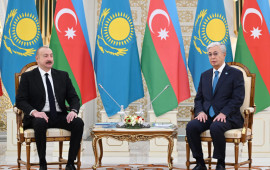 Astanada İlham Əliyevin Tokayev ilə təkbətək görüşü olub  FOTO
