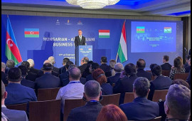 Budapeştdə AzərbaycanMacarıstan biznes forumu keçirilib  FOTO