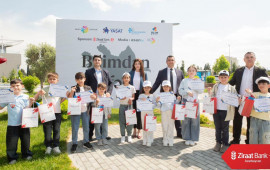 Ziraat Bank Azərbaycan Şəhid Övladları üçün təşkil olunan “Bilimdən Zəfərə” layihəsinin Gəncə mərhələsinə sponsorluq edib  FOTO