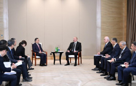 Prezident Tiencin şəhərində “CCCC” şirkətinin sədri ilə görüşüb  FOTO