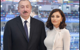 Prezident və Birinci xanım Formula 1 Azərbaycan QranPrisinin əsas yarışına baxırlar