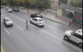 Bakıda piyadaların vurulduğu dəhşətli qəzalar  Anbaan görüntülər