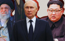 Fransada Xamenei, Putin və Kim Çen Inın fotoları təhqir olundu