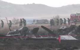 Təyyarənin qəzaya uğradığı yerdən yeni görüntülər  VİDEO