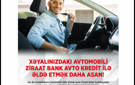 Ziraat Bank Azərbaycan ilə arzusunda olduğunuz avtomobilə sahib olun!