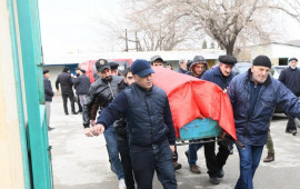 Çimnaz torpağa tapşırıldı  Dəfndən FOTOlar