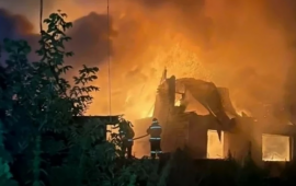 Qazaxıstanda güclü yanğın: 9u uşaq olmaqla 12 nəfər öldü