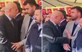 Şəhid dəfnində ön sırada dayanmaq üçün deputatlar dava etdi  VİDEO