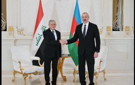 İlham Əliyev İraq Prezidenti ilə görüşüb  FOTO