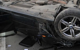 Goranboyda maşın aşdı  3 nəfər xəsarət aldı