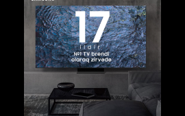 İnnovativ mükəmməlliyin tanınması: Samsung 17ci ildir ki, qlobal TV bazarına liderlik edir