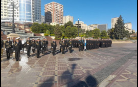 Bakıda Musabəyov parkından Zəfər Günü ilə bağlı yürüş başlayıb 