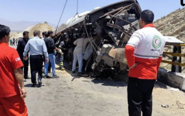 İranda dəhşətli avtobus qəzası 