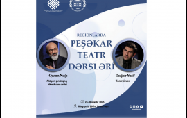 “Regionlarda peşəkar teatr dərsləri” layihəsinin növbəti ünvanı Mingəçevir teatrı olacaq