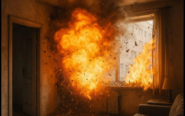 Şamaxıda evdə partlayış oldu  Xəsarət alan var  VİDEO