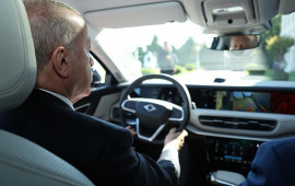 Ərdoğan “Togg”un yeni modelini test etdi 