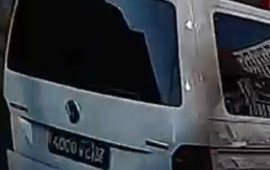 Ermənilər Rusiya MNnin mikroavtobusunun İrəvanda qaydaları pozmasından
