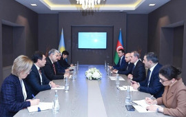 Azərbaycan və Qazaxıstan arasında strateji tərəfdaşlıq münasibətləri müzakirə olunub