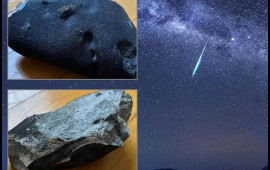 Ev sakinlərini gurultulu səsi ilə yuxudan oyadan meteorit damda dəlik açdı  VİDEO  FOTO