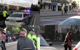 Bakıda piyadalar üçün dərs  Polis ölüm anlarını göstərdi