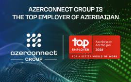 “Azerconnect Group” İKT sahəsində Azərbaycanın “Ən yaxşı işəgötürən” şirkəti seçildi