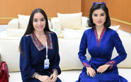 Leyla Əliyeva Özbəkistan Respublikası Prezidenti Administrasiyasının rəhbəri ilə görüşüb 