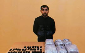 İrandan Azərbaycana 54 kq narkotik keçirilməsinin qarşısı alındı