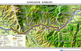 Zəngəzur dəhlizinin xəritəsi hazırlanıb