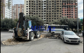 Bakıda təzə asfaltlanan yol niyə çöküb? 